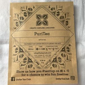 PuriTea Loose Leaf Tea, 8 g, Dollar Tea Club